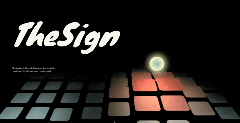 the sign